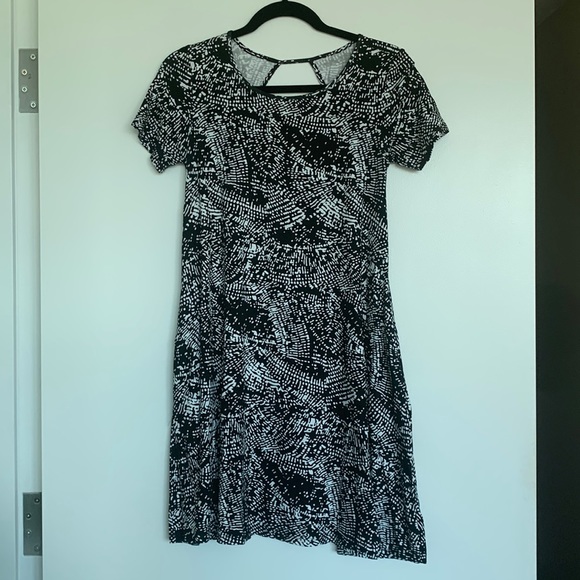 Ava Sky Dress (B&W) - Picture 1 of 4